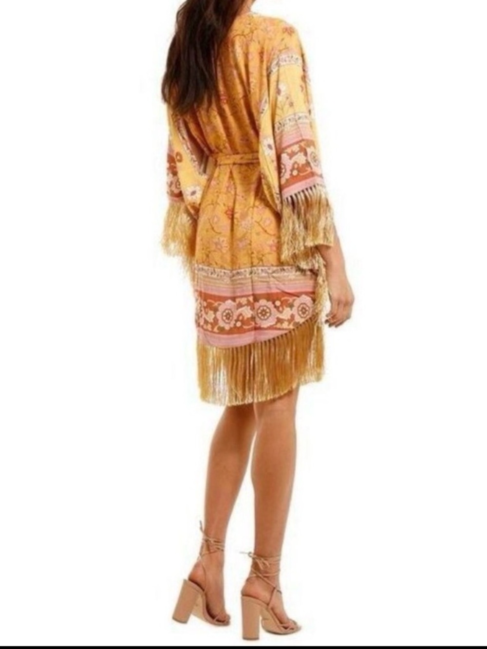 Spell & The Gypsy Portobello Road Tassel Fringe Dress Kimono M - Picture 1 of 6